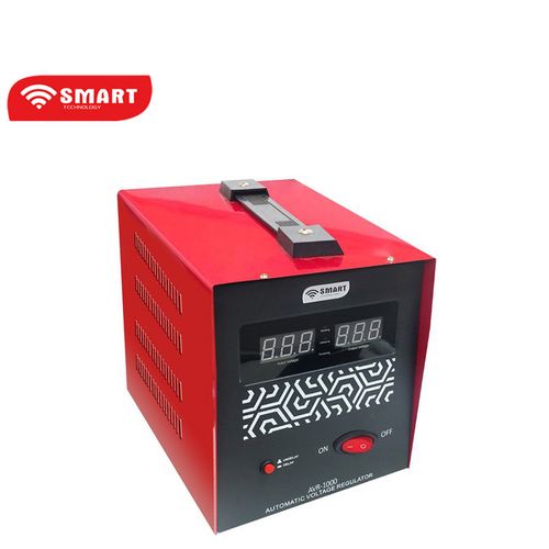SMART TECHNOLOGY Stabilisateur AVR-1000 - 1000 VA – Rouge – 24 Mois Garantie