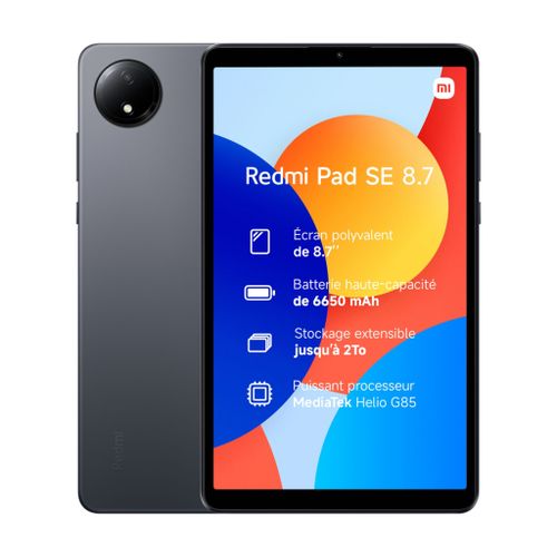 Xiaomi Redmi Pad SE - 8,7" - 4G - 4/64 Go - 5/8 Mpx - Gris - Garantie 12 Mois