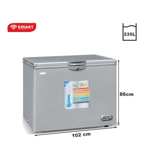 SMART TECHNOLOGY Congélateur Horizontal STCC-275 - 235L - Gris - 12 Mois De Garantie - Gris
