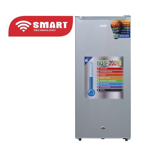 SMART TECHNOLOGY Congélateur Vertical 5 Tiroirs 155L (STCD-247K) - Gris / Avec Grille à L'arrière - 12 Mois Garantie