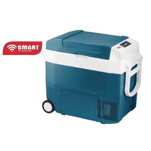 SMART TECHNOLOGY Glacière Rechargeable Smart 55L (STCP-99W) Performance Avec Roues - Bleu / Blanc - Garantie 03 Mois